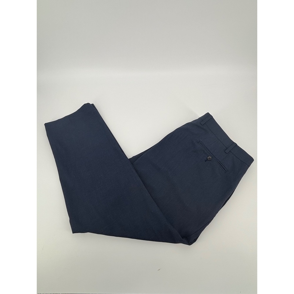 Lauren Ralph Lauren‎ Mens 40x30 Navy Blue Stretch Dress Pants Trousers P40W X30L